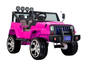Двухместный электромобиль для детей JEEP 4x4 S2388 розовый цена и информация | Электромобили для детей | kaup24.ee