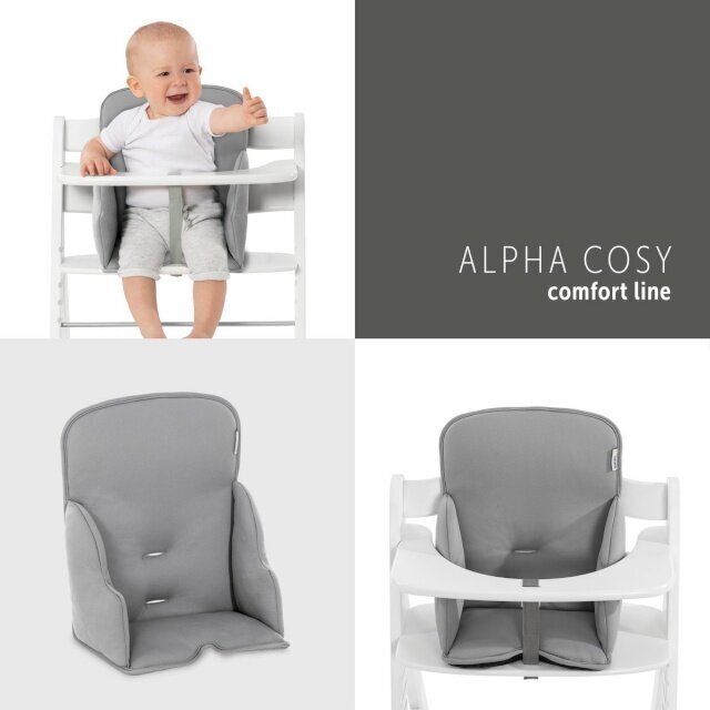 Söögitoolipadi Hauck Alpha Cosy Comfort, Stretch Grey hind ja info | Laste söögitoolid | kaup24.ee