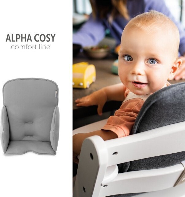 Söögitoolipadi Hauck Alpha Cosy Comfort, Stretch Grey hind ja info | Laste söögitoolid | kaup24.ee