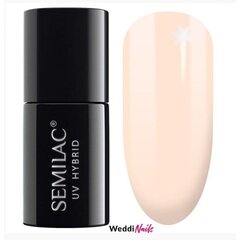 Kauapüsiv hübriidlakk Semilac, 574 Bride In Powder Pink, 7 ml цена и информация | Лаки для ногтей, укрепители для ногтей | kaup24.ee