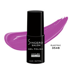 Geellakk "Sincero Salon", 6ml, ELECTRIC, 3548 hind ja info | Küünelakid, küünetugevdajad | kaup24.ee