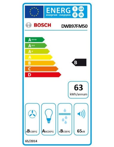 Õhupuhasti Bosch DWB97FM50 90 cm 710 m³/h 65 dB Roostevaba teras цена и информация | Õhupuhastid | kaup24.ee