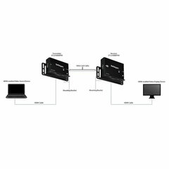 Adapter Startech ST121HDBTPW HDMI RJ45 hind ja info | Kaablid ja juhtmed | kaup24.ee