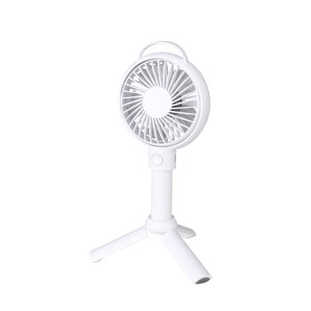 Kaasaskantav ventilaator akuga Saneo 002184, valge 5W hind ja info | Ventilaatorid | kaup24.ee