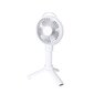Kaasaskantav ventilaator akuga Saneo 002184, valge 5W hind ja info | Ventilaatorid | kaup24.ee