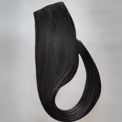 Lahtine juuksepats, must 80 cm, 110 g. 1B nr. hind ja info | Juuste aksessuaarid | kaup24.ee