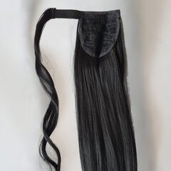 Волосы хвост черного цвета 85 см, 100 гр. 1Б нет. цена и информация | Аксессуары для волос | kaup24.ee