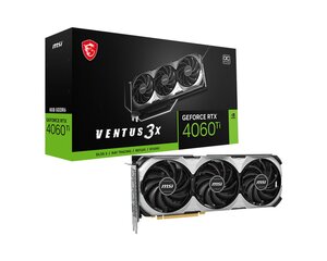 MSI GeForce RTX 4060 Ti Ventus 3X OC (RTX4060TIVEN3X8GOC) цена и информация | Видеокарты | kaup24.ee