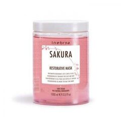 Маска для волос Inebrya Sakura, 1000 мл цена и информация | Маски, масла, сыворотки | kaup24.ee