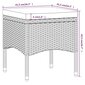 vidaXL 5-osaline bistrookomplekt, polürotang, karastatud klaas, must цена и информация | Aiamööbli komplektid | kaup24.ee