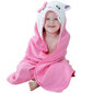 Lõbus laste rätik kapuutsiga, roosa hind ja info | Rätikud, saunalinad | kaup24.ee