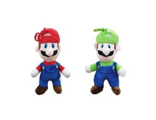 Pehmete mänguasjade komplekt Super Mario + Luigi, 18 cm, 2 tk цена и информация | Мягкие игрушки | kaup24.ee