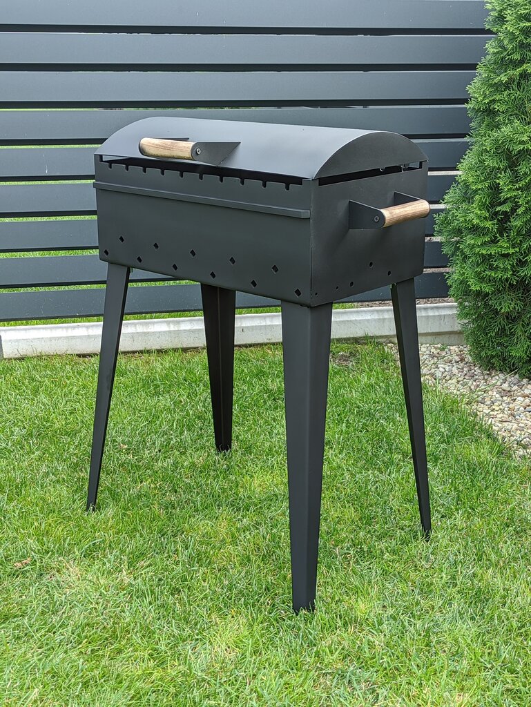 Grill kaanega 50x30, 3mm hind ja info | Šašlõkivannid | kaup24.ee