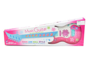 Гитара детская Jin со световым и звуковым эффектом, розовая цена и информация | Развивающие игрушки | kaup24.ee