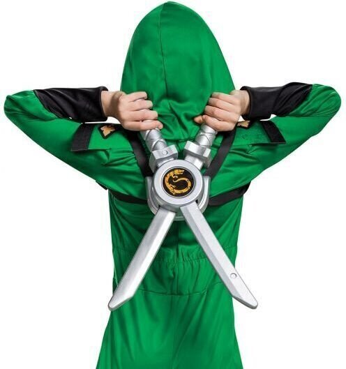 Disguise mõõkade komplekt seljakinnitusega Ninjago, hõbedane цена и информация | Poiste mänguasjad | kaup24.ee