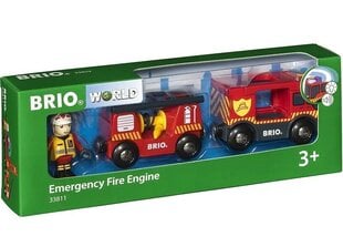 Brio World 33811 Пожарный поезд цена и информация | Игрушки для мальчиков | kaup24.ee