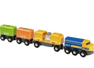 Brio World Грузовой поезд 33982 цена и информация | Развивающий мелкую моторику - кинетический песок KeyCraft NV215 (80 г) детям от 3+ лет, бежевый | kaup24.ee