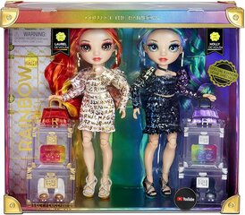 577553EUC Rainbow High Twins Laurel & Holly De’Vious hind ja info | Tüdrukute mänguasjad | kaup24.ee