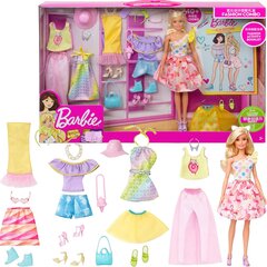 Zestaw Barbie Fashion Combo modna lalka + ubranka modna lalka + ubranka цена и информация | MUST Металлическая бутылочка с Ярким рисунком (без BPA) (500ml) для мальчиков от 3+ лет Серая с Машинкой | kaup24.ee