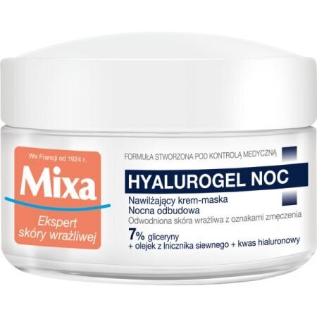 Niisutav öökreem-mask Mixa, 50 ml hind ja info | Näokreemid | kaup24.ee