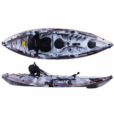 Kajak, süst Galaxy Kayaks - Cruz Pro Angler, hall/valge hind ja info | Paadid ja süstad | kaup24.ee