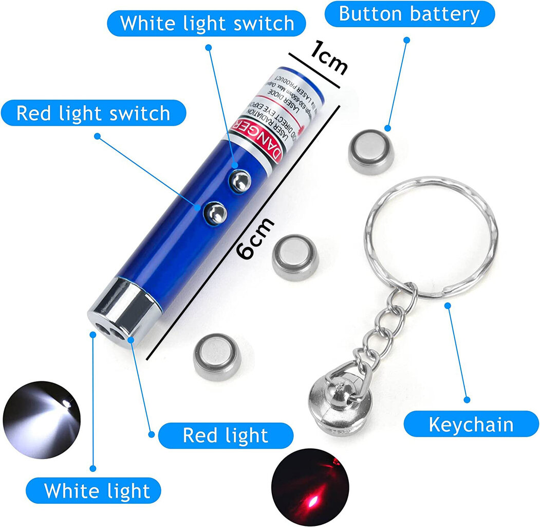 Лазерная указка для игры с котами, красный лазер цена | kaup24.ee