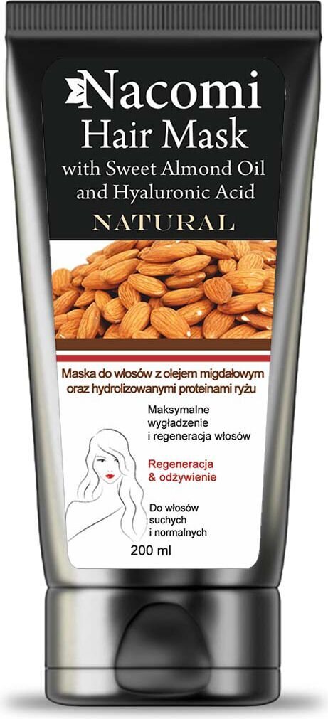 Juuksemask mandliõliga Nacomi 200 ml цена и информация | Maskid, õlid, seerumid | kaup24.ee