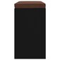 vidaXL jalatsipink, must, 103 x 30 x 48 cm, tehispuit цена и информация | Jalatsikapid, jalatsiriiulid | kaup24.ee