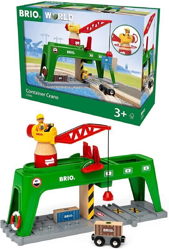 Konteinerkraana Brio World 33996 hind ja info | Poiste mänguasjad | kaup24.ee