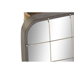 Настенное зеркало DKD Home Decor Чёрный Металл (76 x 4 x 76 cm) цена и информация | Подвесные зеркала | kaup24.ee