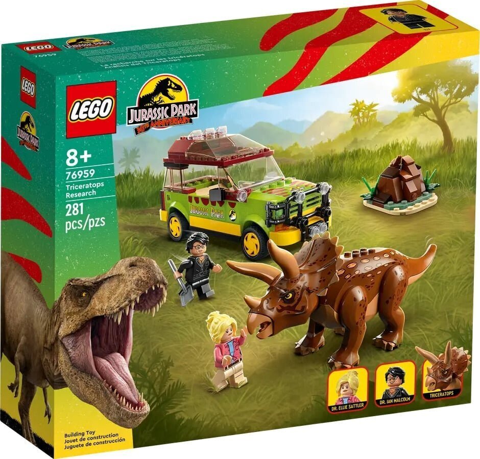 76959 LEGO® Jurassic World Triceratops uurimine цена и информация | Klotsid ja konstruktorid | kaup24.ee