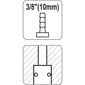 Õhuvooliku kiirühendus d10mm (3/8") 2397 h цена и информация | Käsitööriistad | kaup24.ee