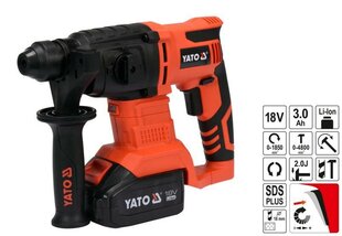 Akutrell Yato Hammer SDS+ 18V 3,0Ah BMC hind ja info | Akutrellid ja akukruvikeerajad | kaup24.ee