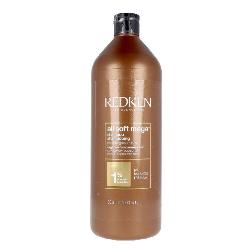 Toitev šampoon Redken All Soft Mega (1L) hind ja info | Šampoonid | kaup24.ee