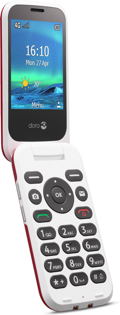 Doro 6821 Red/White 4G hind ja info | Telefonid | kaup24.ee