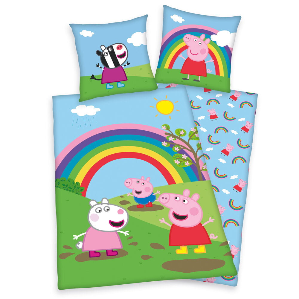 Herding ‘Peppa Pig‘ Laps voodipesukomplekt, 140x200, 2tk hind ja info | Beebide ja laste voodipesu | kaup24.ee