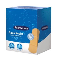 Veekindlad plaastrid Salvequick Aqua Resist, 100 tk. hind ja info | Esmaabi | kaup24.ee