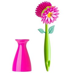 Kollektsioon flower power: nõudepesuhari originaalse vaasikujulise disainiga hind ja info | Puhastustarvikud | kaup24.ee