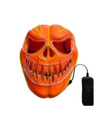 Helendav Halloweeni mask, kollane hind ja info | Karnevali kostüümid | kaup24.ee