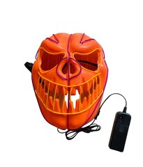 Helendav Halloweeni mask, kollane цена и информация | Карнавальные костюмы | kaup24.ee