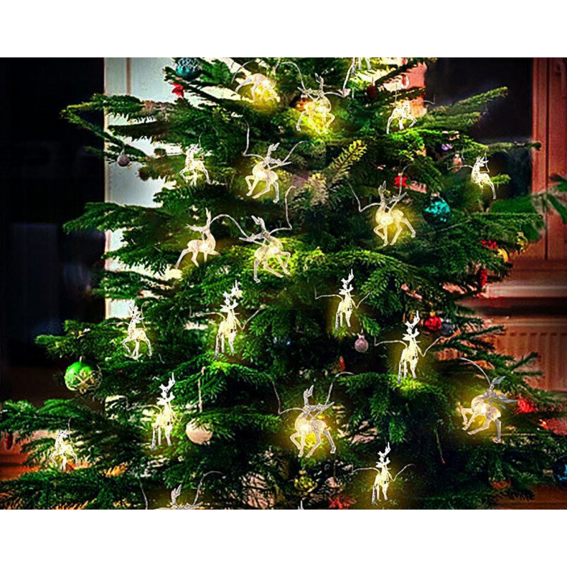 1,5-meetrine põdrakujulistest LED-valgustitest jõuluvanik цена и информация | Jõulutuled | kaup24.ee