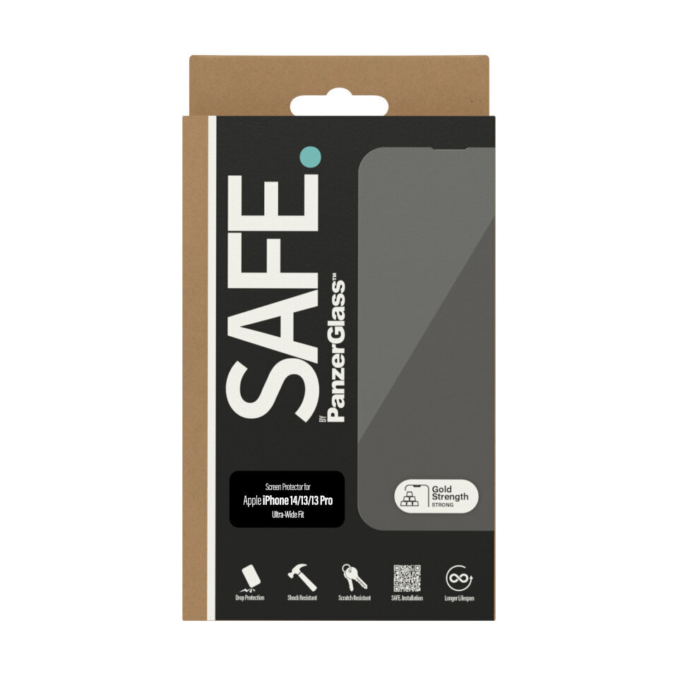 PanzerGlass kaitseklaas Safe by, iPhone 14 / 13 / 13 Pro hind ja info | Ekraani kaitsekiled | kaup24.ee