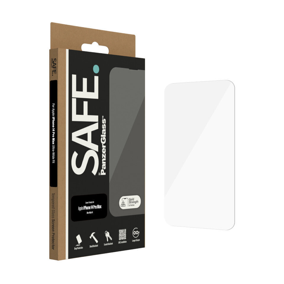 Panzerglass kaitseklaas Safe iPhone 14 Pro Max цена и информация | Ekraani kaitsekiled | kaup24.ee