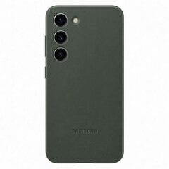 Samsung kaitseümbris Galaxy S23 Leather Cover, roheline цена и информация | Чехлы для телефонов | kaup24.ee