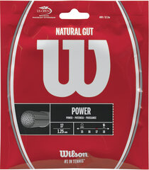 Tennisereketi nöör Wilson Natural 17/1.25 mm, valge hind ja info | Välitennise tooted | kaup24.ee