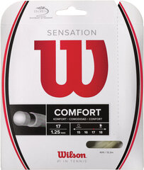 Tennisereketi nöör Wilson Sensation 17/1.25 mm, valge hind ja info | Välitennise tooted | kaup24.ee