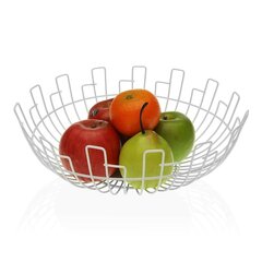 Ваза для фруктов Versa Белый Сталь (30 x 10 x 30 cm) цена и информация | Посуда, тарелки, обеденные сервизы | kaup24.ee
