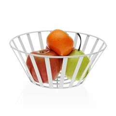 Ваза для фруктов Versa Белый Сталь (25 x 10 x 25 cm) цена и информация | Посуда, тарелки, обеденные сервизы | kaup24.ee