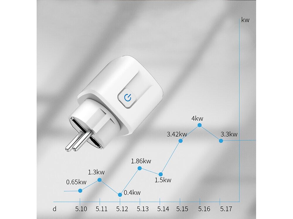 Intelligentne elektripistikupesa wifi taimer 16A hind ja info | Lülitid ja pistikupesad | kaup24.ee