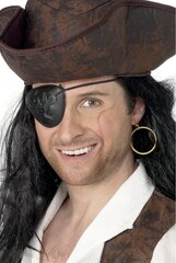 Piraadi silmakate ja kõrvarõngas hind ja info | Karnevali kostüümid | kaup24.ee